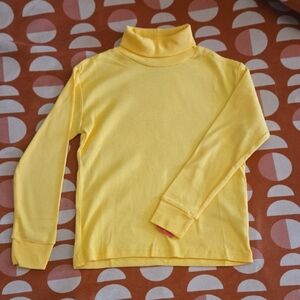 Kids Yellow Long Sleeve Turtleneck Tee